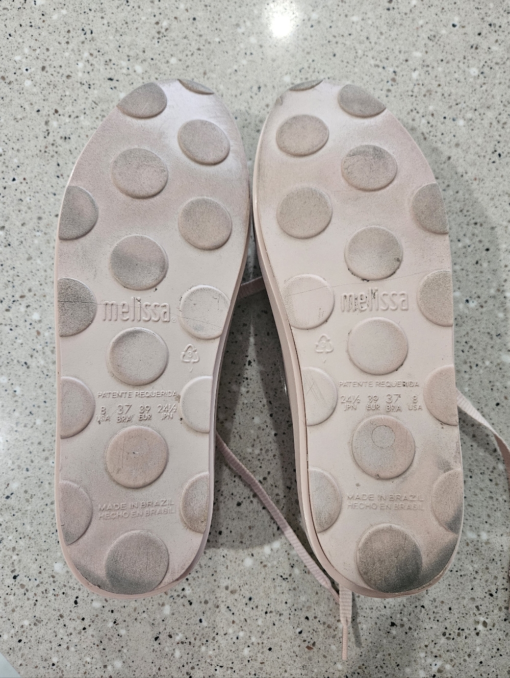 Melissa Pink Sneakers Size 8 Preppy Girlhoodcore Feminine Casual Summer Y2K - Picture 6 of 6